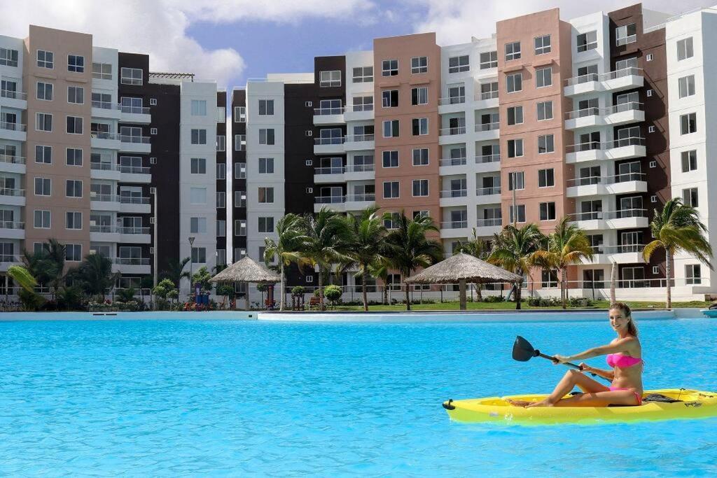 Departamento Con Laguna Artificial Cancún Exteriör bild