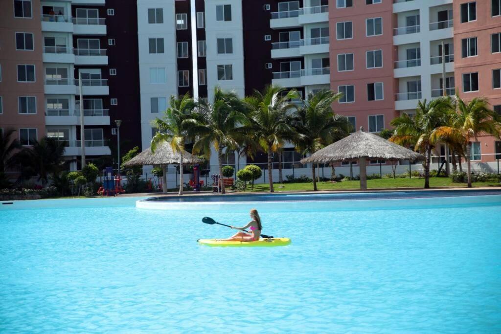 Departamento Con Laguna Artificial Cancún Exteriör bild