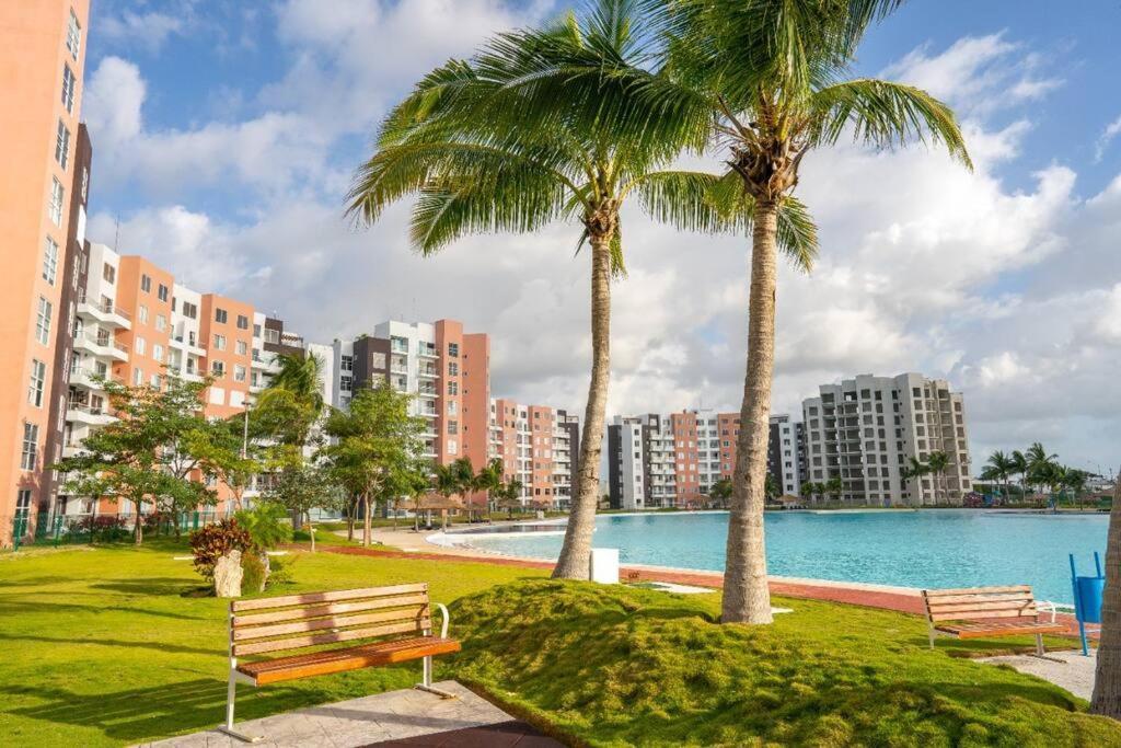 Departamento Con Laguna Artificial Cancún Exteriör bild