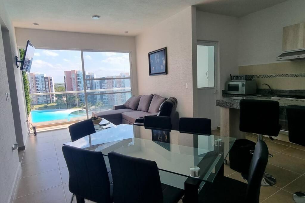 Departamento Con Laguna Artificial Cancún Exteriör bild